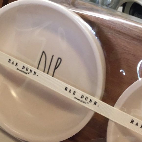 Rae Dunn DIP, EAT & TASTE Set on Wood Tray - Picture 4 of 6